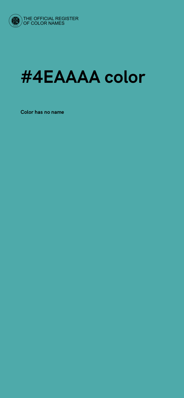 #4EAAAA color image