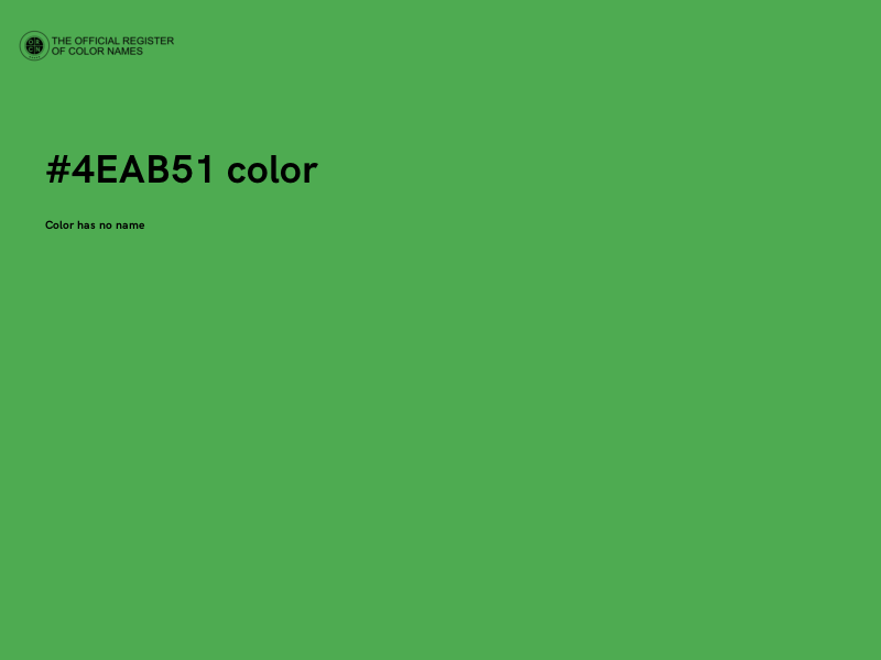 #4EAB51 color image