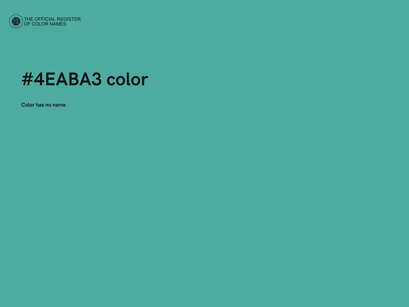 #4EABA3 color image