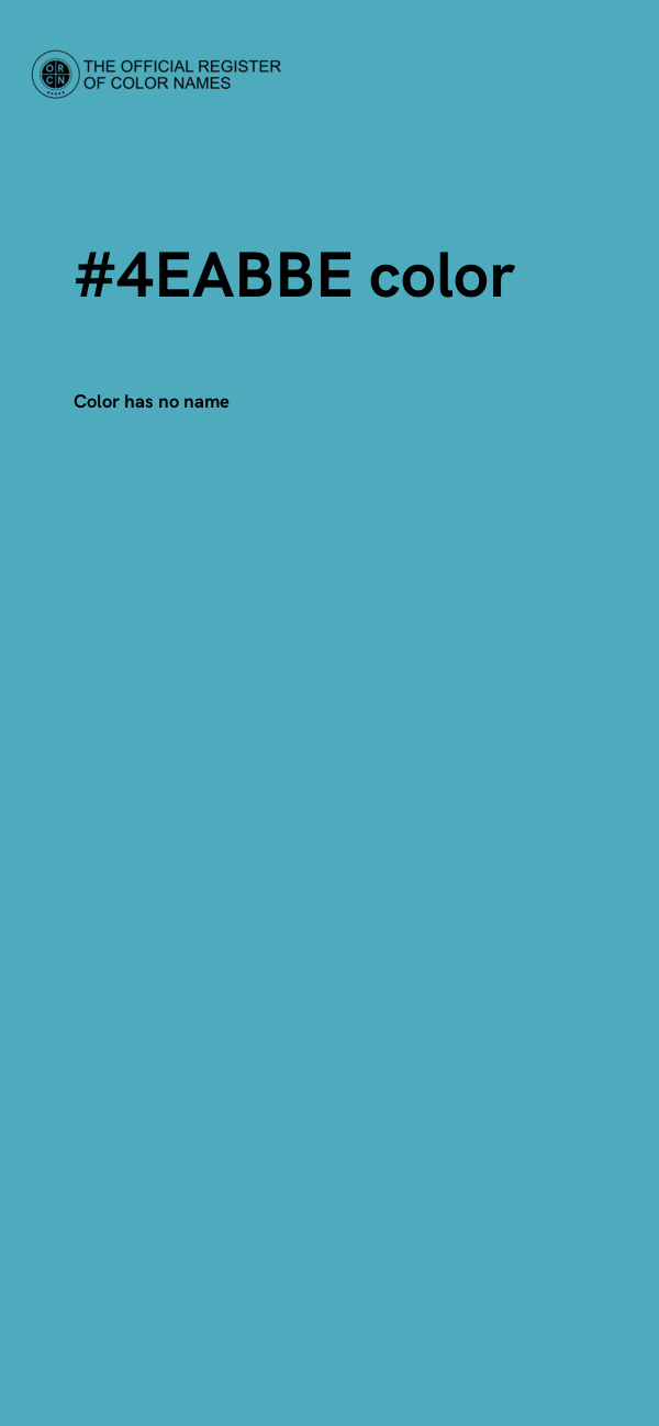 #4EABBE color image