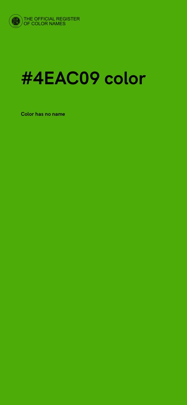 #4EAC09 color image