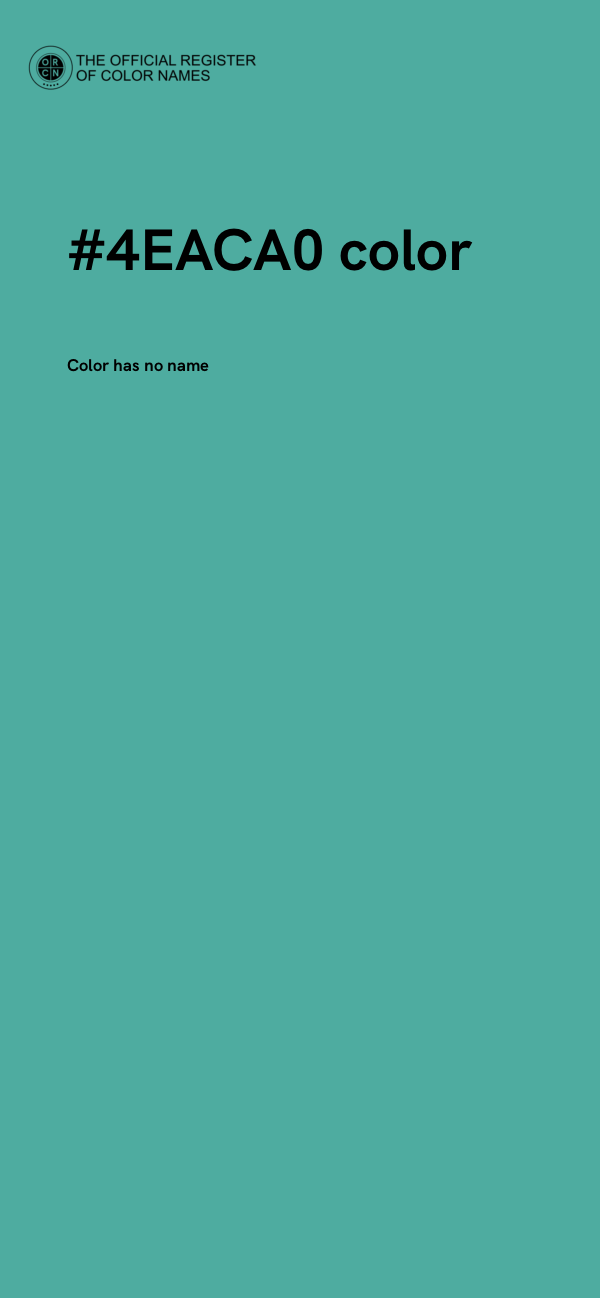 #4EACA0 color image