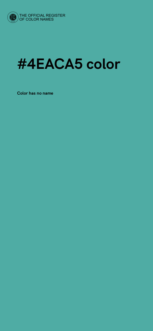 #4EACA5 color image