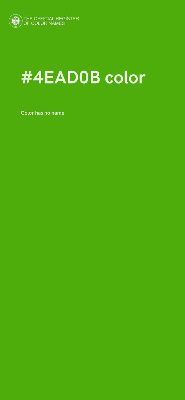 #4EAD0B color image