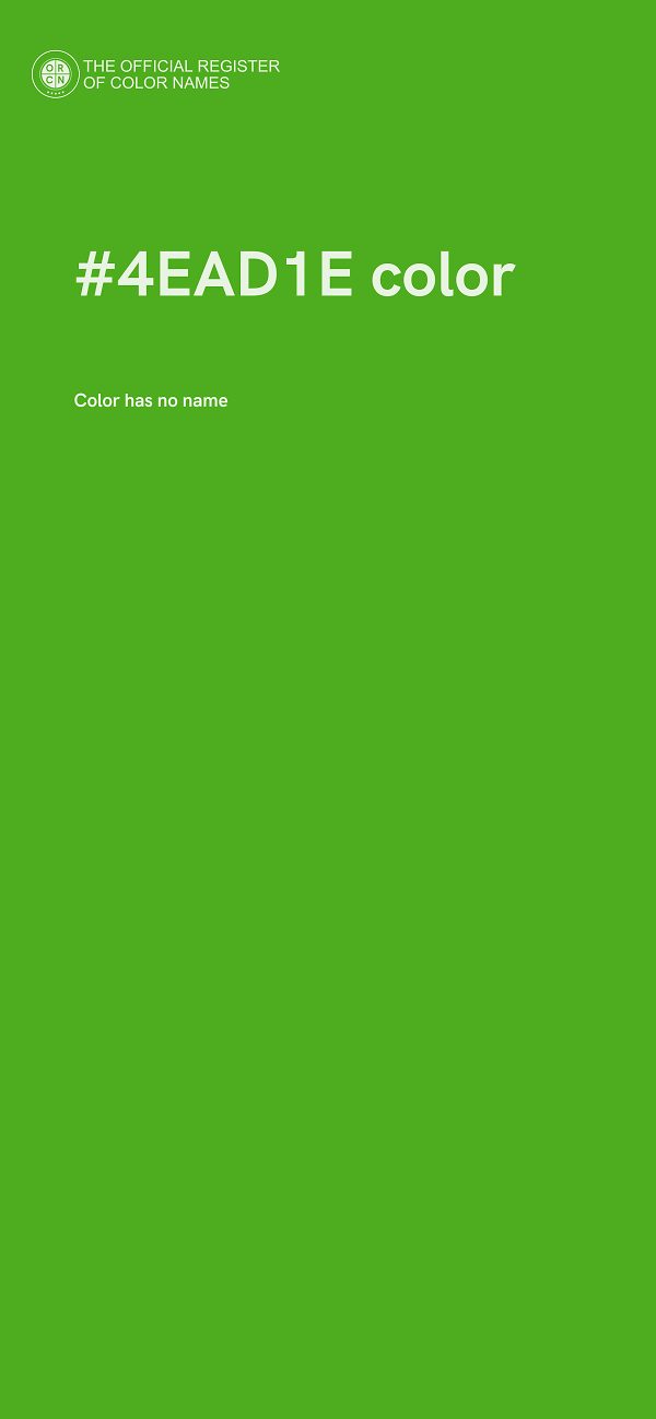 #4EAD1E color image