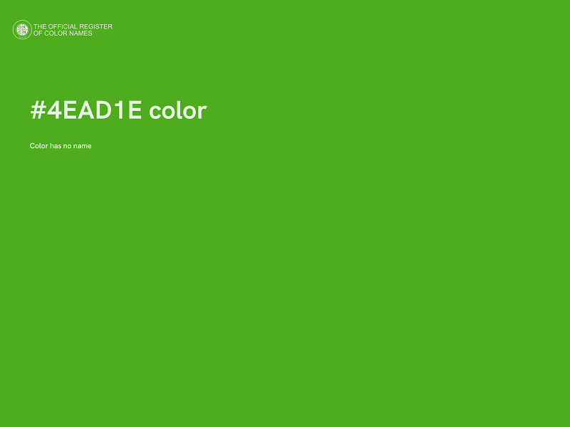 #4EAD1E color image