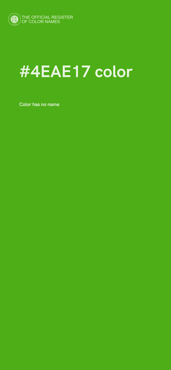 #4EAE17 color image