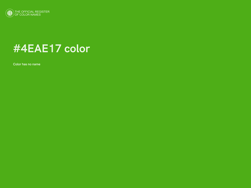 #4EAE17 color image