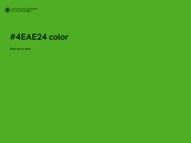 #4EAE24 color image