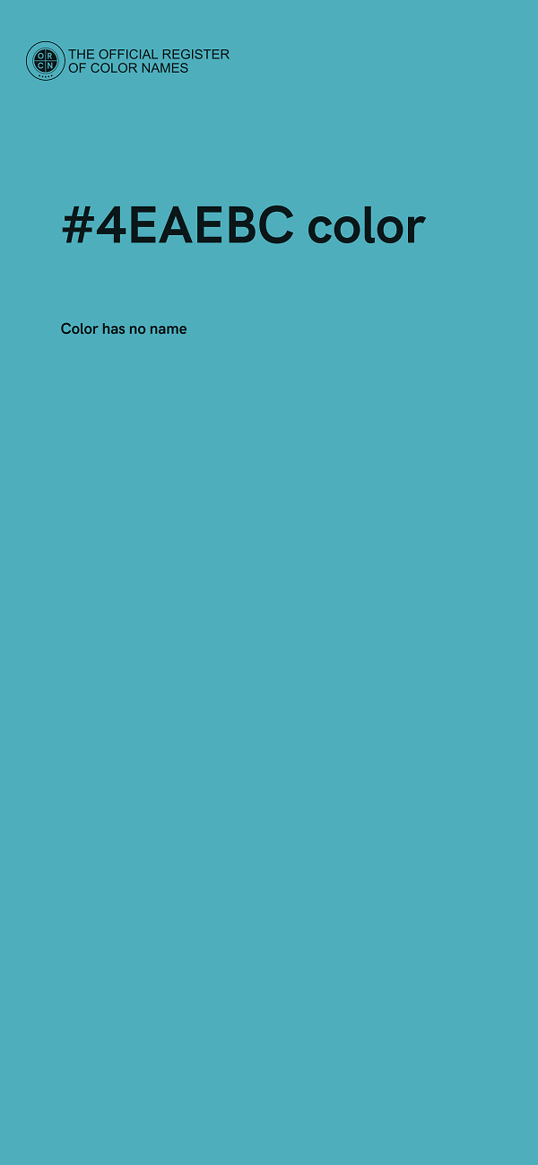 #4EAEBC color image
