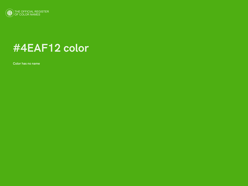 #4EAF12 color image