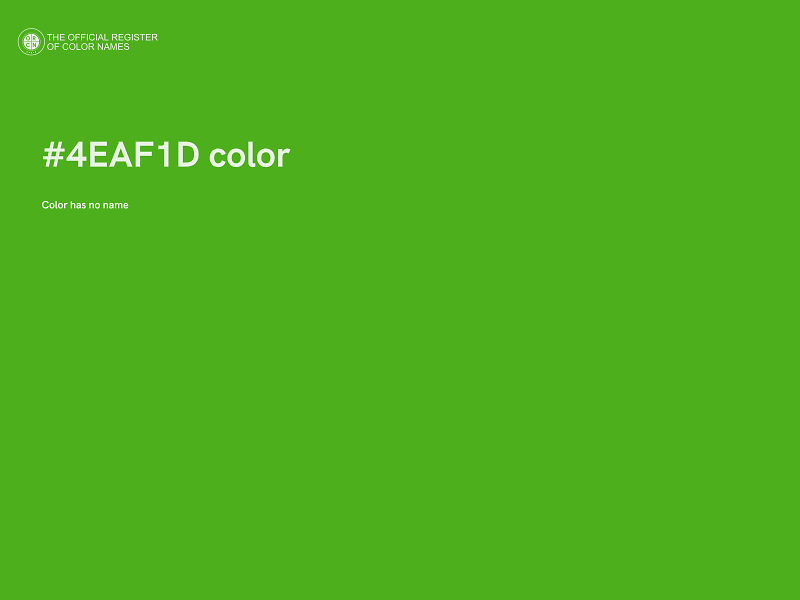 #4EAF1D color image