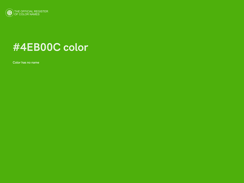#4EB00C color image