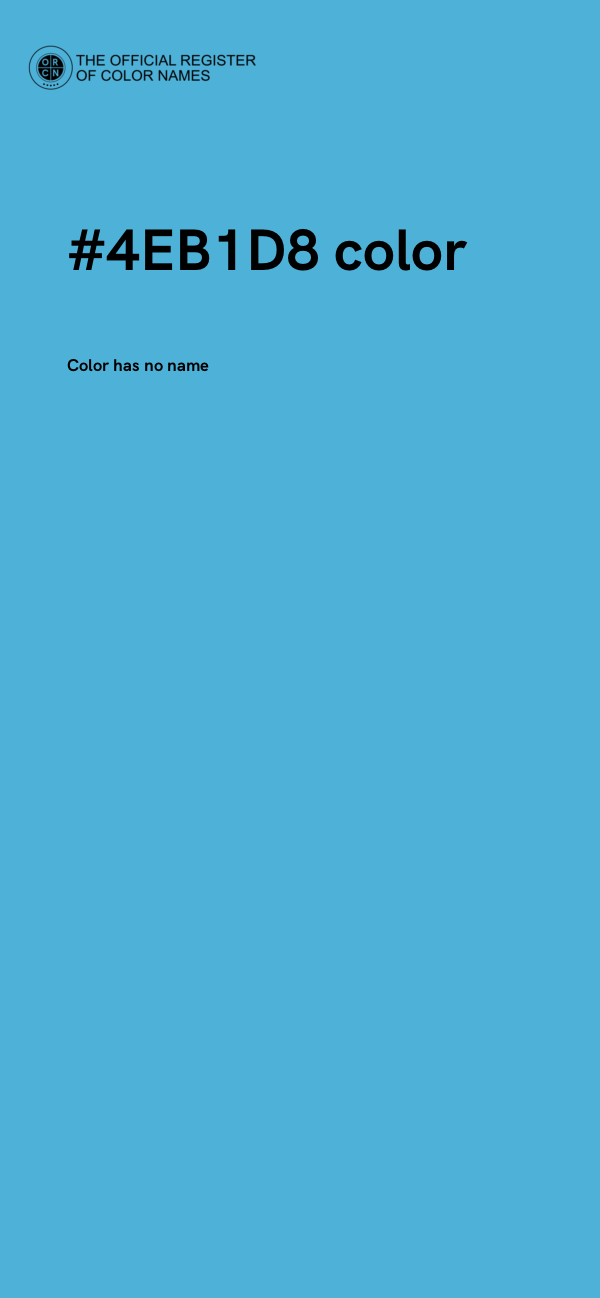 #4EB1D8 color image