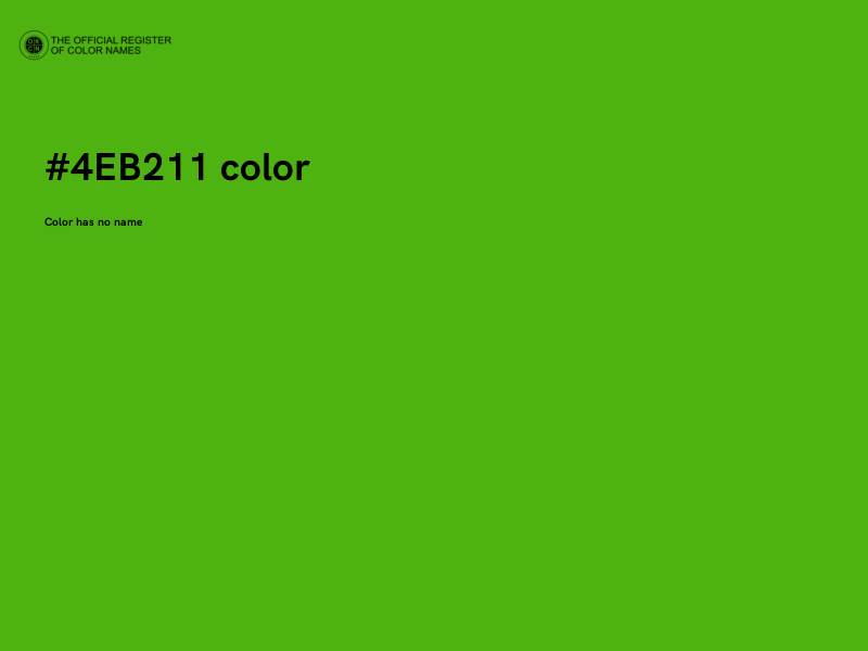 #4EB211 color image