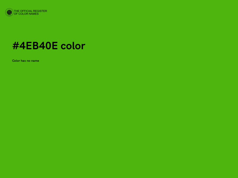 #4EB40E color image