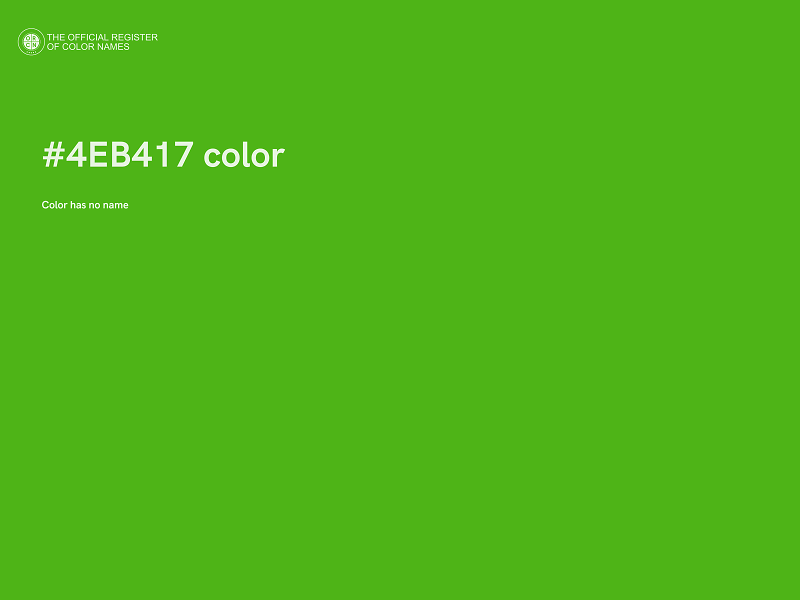 #4EB417 color image