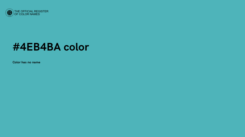 #4EB4BA color image