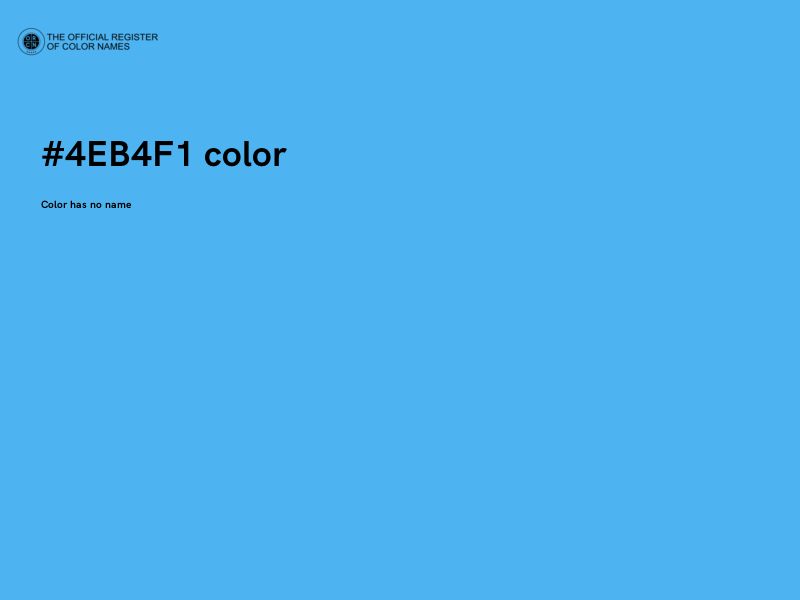 #4EB4F1 color image
