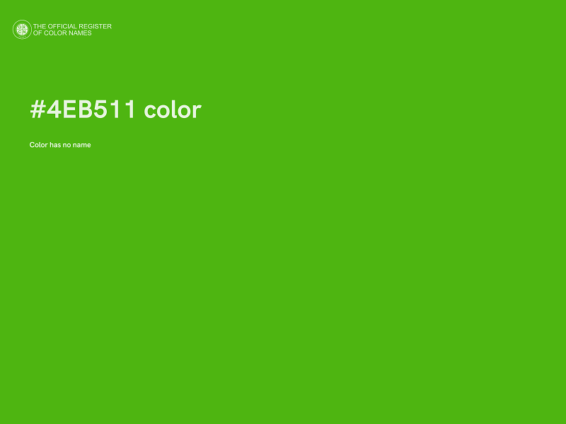 #4EB511 color image