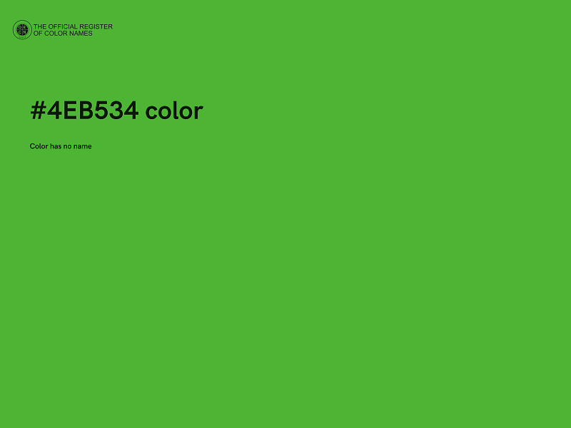 #4EB534 color image