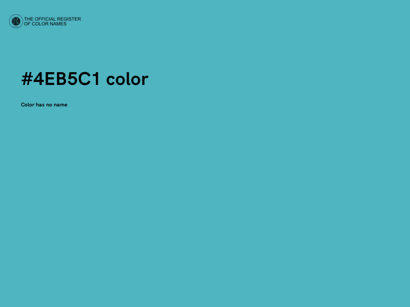 #4EB5C1 color image