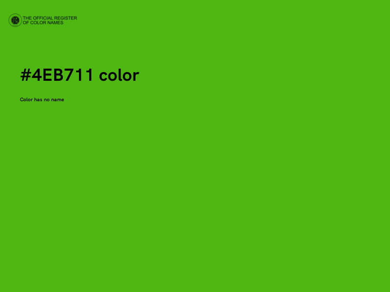 #4EB711 color image