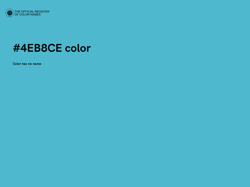 #4EB8CE color image