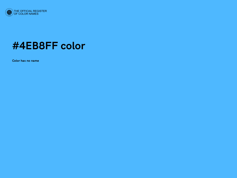 #4EB8FF color image