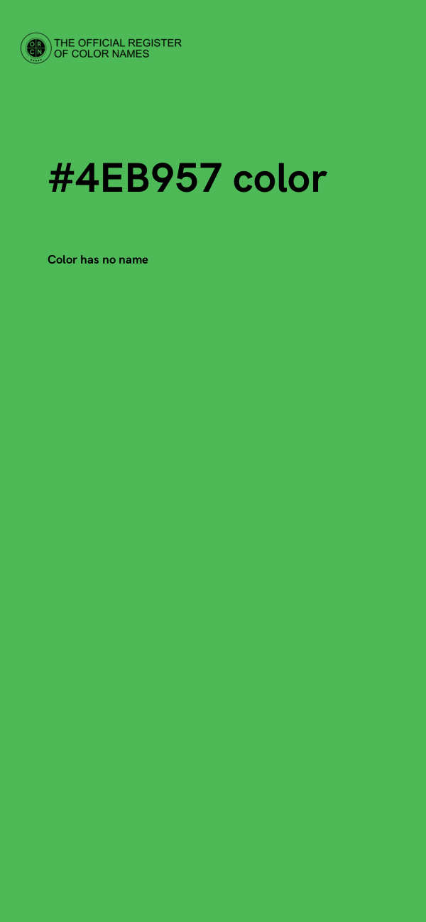 #4EB957 color image