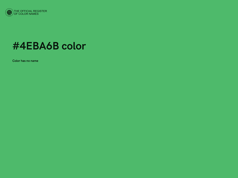 #4EBA6B color image