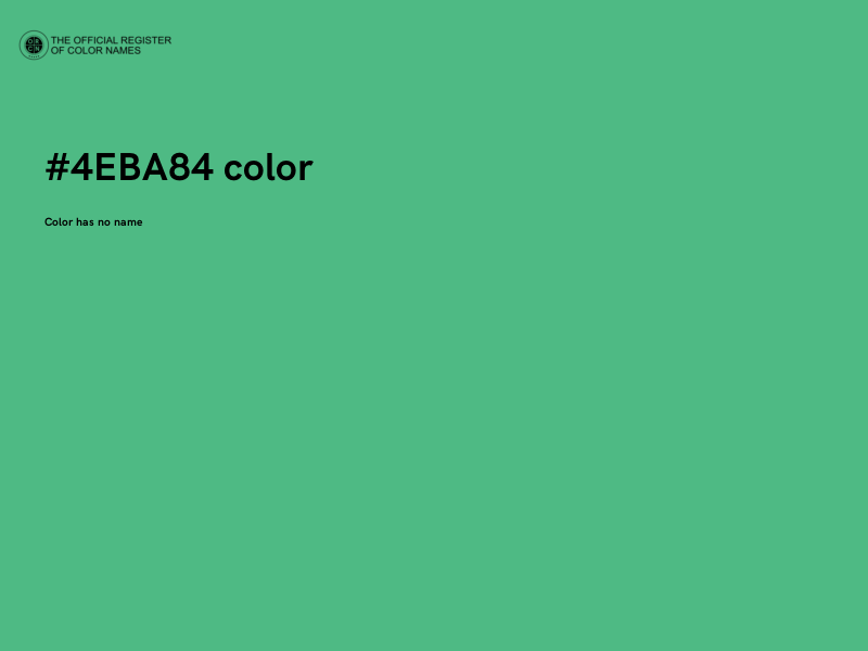 #4EBA84 color image