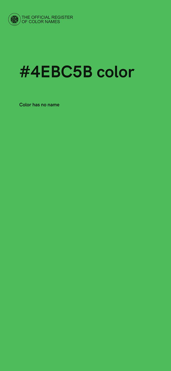 #4EBC5B color image