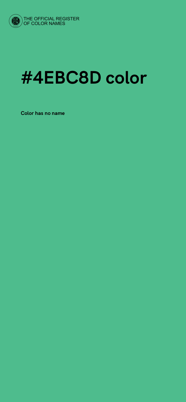 #4EBC8D color image