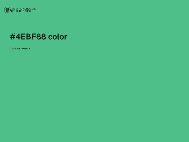 #4EBF88 color image