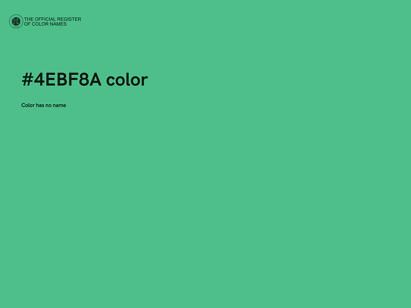 #4EBF8A color image