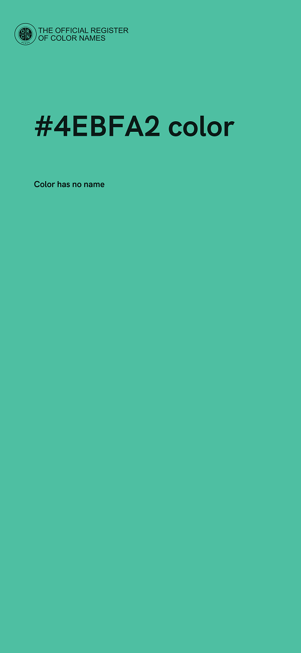 #4EBFA2 color image