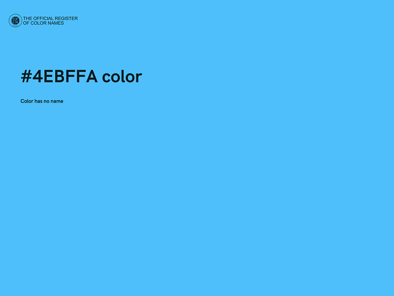 #4EBFFA color image