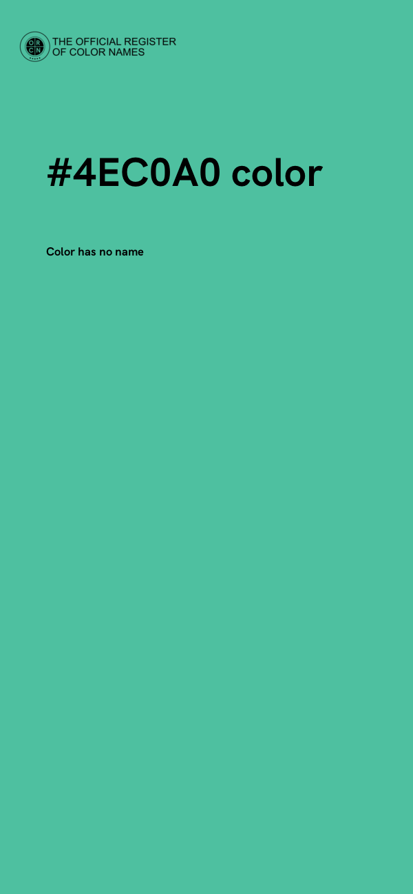 #4EC0A0 color image