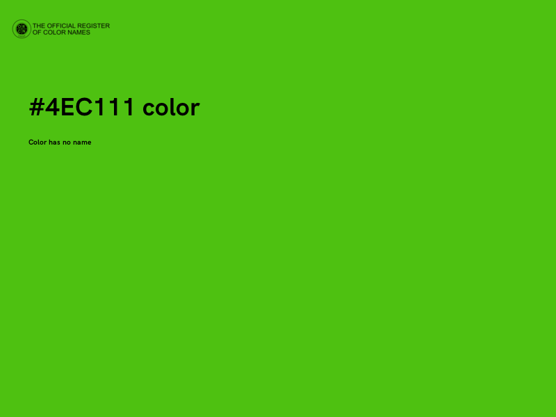 #4EC111 color image