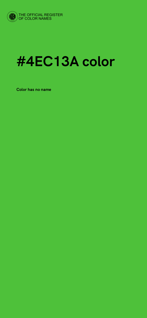 #4EC13A color image