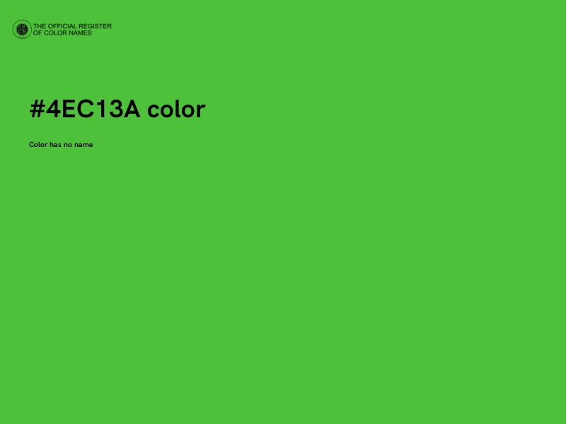 #4EC13A color image