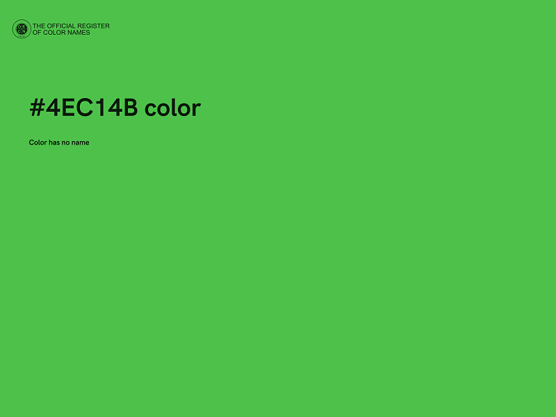 #4EC14B color image