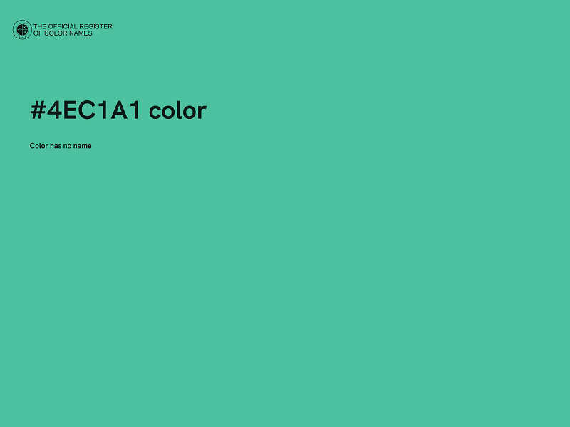 #4EC1A1 color image