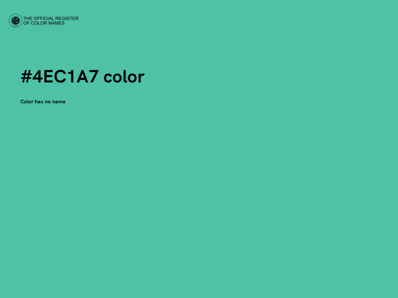#4EC1A7 color image