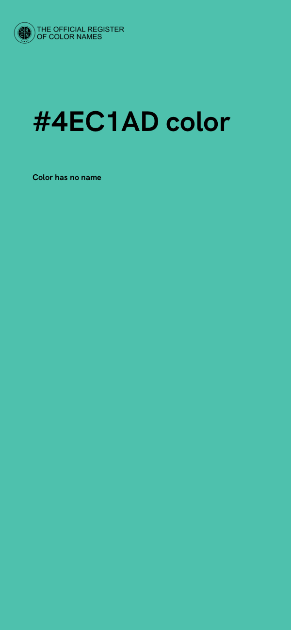#4EC1AD color image