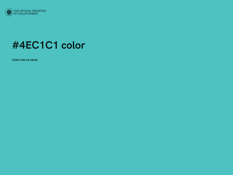 #4EC1C1 color image
