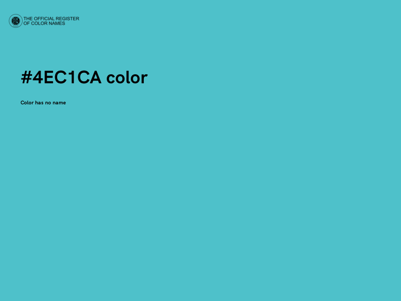 #4EC1CA color image