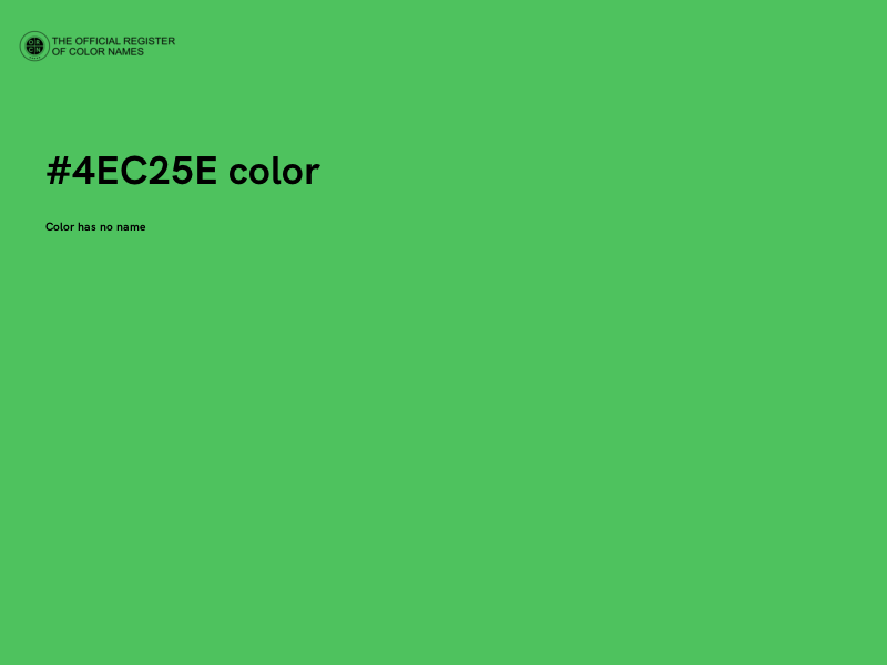 #4EC25E color image