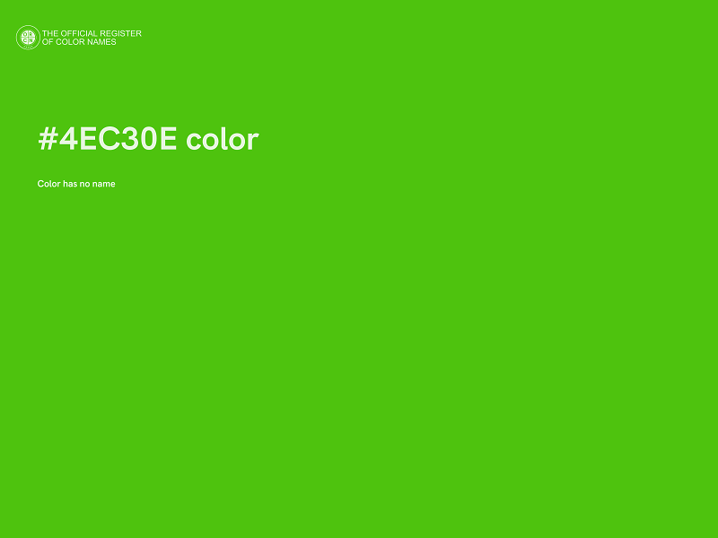 #4EC30E color image